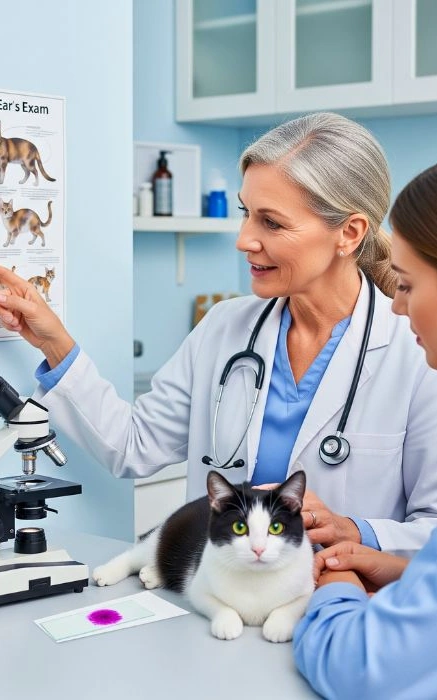 Exame de citologia em gatos